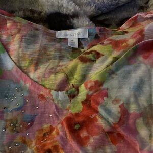 Collective Concepts Multicolor Floral Tank Top